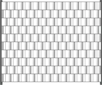 Produktbild von Wallario Zaunsichtschutz mit Motiv Weiß für Ein- und Doppelstabmatten Zäune in der Größe 250 x 200 cm