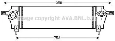 Produktbild von PRASCO DNA4333 Ladeluftkühler LLK für NISSAN Qashqai / Qashqai +2 I (J10, NJ10) Turbo Intercooler