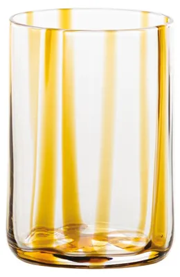 Produktbild von Zafferano 6er-Set Trinkgläser (Tirache) aus handgefertigtem, farbigem Glas in Bernsteinfarbe - elegantes und raffiniertes Design für Ihren Tisch