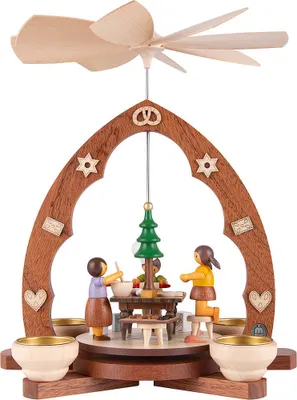 Produktbild von 1-stöckige Pyramide Weihnachtsbäckerei (30cm) von Müller Kleinkunst