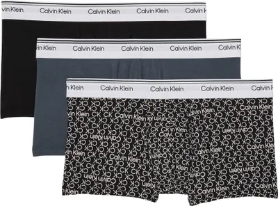 Obrázek produktu pro Pánské boxerky Calvin Klein, balení 3 kusů, model Balance, nízký pas, vícebarevné