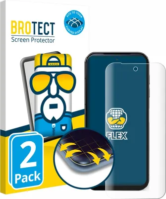 Produktbild von 2x BROTECT Fullscreen Schutzfolie für Fairphone 5 Displayschutz Folie Fullcover Klar Transparent