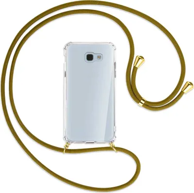 Produktbild von Handykette Backcover-Schutzhülle mit Band (Metall goldfarben) für Samsung Galaxy A5 2017 - khaki