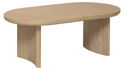 Image de Couchtisch lousada naturholz 110x60cm - Atmosphera créateur d'intérieur