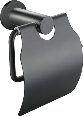 Produktbild von Aloni Toilettenpapierrollenhalter mit Deckel Grau gebürstet