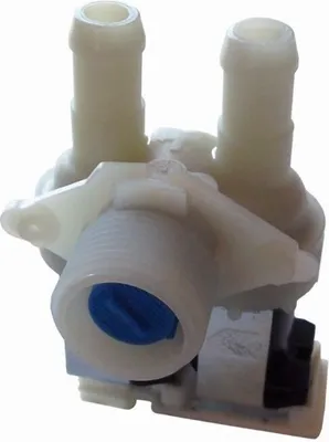 Produktbild von Magnetventil, Ventil 2-fach 90° 14mm passend für Bauknecht Whirlpool Waschmaschine 481227128558