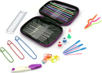 Zdjęcie produktu dla zestaw do szydełkowania 9el. w etui