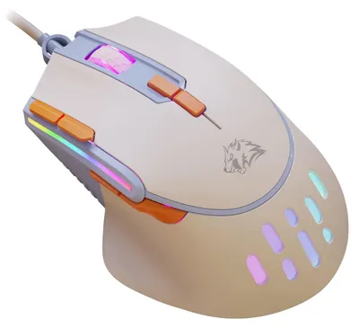 Imagen del producto de Ratón para juegos de PC con cable M2 RGB, con iluminación RGB, 12800 DPI ajustables, 9 botones programables, diseño ergonómico y color azul