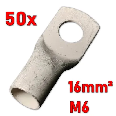 Produktbild von MTA Rohrkabelschuh, verzinnt, 16mm², M6 (50 Stück)