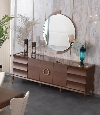 Obrázok produktu pre Sideboard Console Sideboard Zrkadlová skrinka do obývačky so zrkadlom