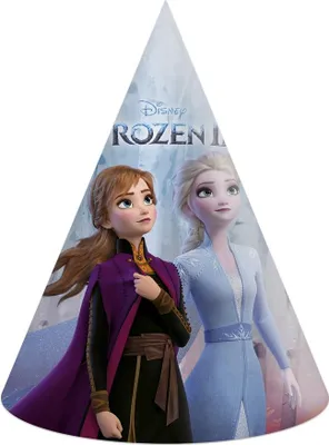 Obrázok produktu pre Párty papierové klobúky FROZEN 2 - Ľadové kráľovstvo 2 - 6 ks