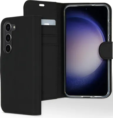 Obrázok produktu pre Accezz Peňaženkové mäkké puzdro na knihy pre Samsung Galaxy S23 - čierne