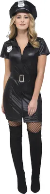 Immagine prodotto di Costume da donna poliziotta sexy nero - XS