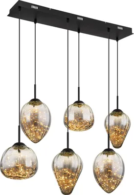 Produktbild von Globo Lighting Hängeleuchte Metall schwarz matt, LED