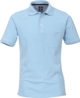 Produktbild von REDMOND Übergrößen Poloshirt Brusttasche Hellblau 6XL