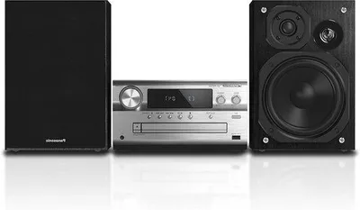 Obrázek produktu pro DAB hi-fi systém s vysokým audio výkonem – 120 wattů – stříbrná barva