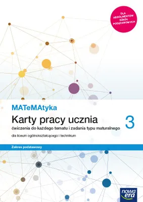 Zdjęcie produktu dla MATeMAtyka 3. Karty pracy ucznia. Zakres podstawowy