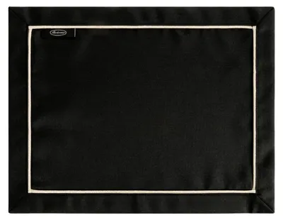 Produktbild von Eurofirany Platzset Untersetzer Tischset 4er Set 40 x 30 cm schwarz Tischdeko Tischmatte