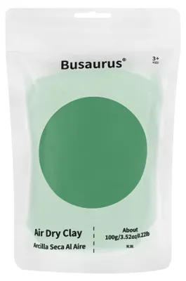 Image de Pâte à modeler à séchage à l'air, de couleur vert forêt, 100 g, pour projets de loisirs créatifs