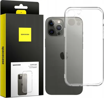 Obrázok produktu pre Silikónové puzdro SPACECASE Clear Case pre iPhone 12 Pro Transparent