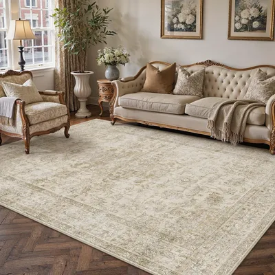 Produktbild von Vintage Beige Teppich - 140 x 200 cm