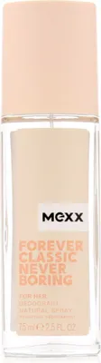 Imagen del producto de Desodorante Mexx Forever Classic Never Boring para mujer, en envase de vidrio, 75 ml