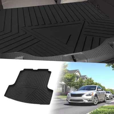 Produktbild von Flache Gesichtsladeflächen-Kofferraummatte Kofferraum-Laderaumkofferraummatte Streifen- und Dreiecksmuster für Nissan Altima 2019-2025 Anti-Rutsch