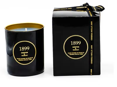Imagen del producto de Cereria Molla - Vela Premium de 230g, Aroma a Menta y Albahaca