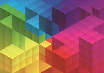 Produktbild von TREFL Puzzle UFT Color Splash: Würfel Farbverlauf 1000 Teile
