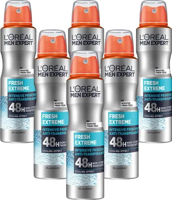 Produktbild von L'Oréal Paris Men Expert Fresh Extreme Deo-Spray 150ml, 6er Pack
