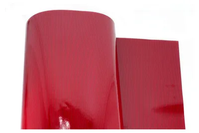 Produktbild von Geschenkpapier gestreift 70cm x 2m Rolle Weinrot beidseitig