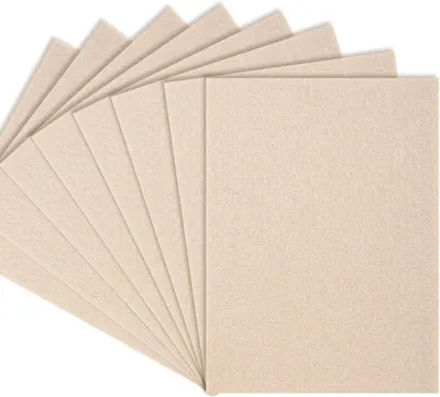 Zdjęcie produktu dla Samoprzylepne filcowe podkładki 20 x 16 cm, beżowe, 5 mm grubości, 8 sztuk, do mebli