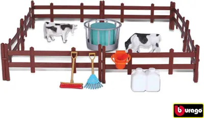 Produktbild von Bburago Farmland Kuhfarm mit Traktor