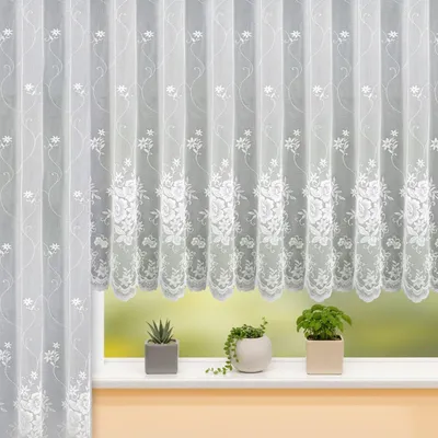 Produktbild von Jacquard Store weiß von Albani: 125x300cm / Weiß Größe (HxB): 125x300cm Farbe: Weiß