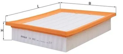 Obrázok produktu pre Vzduchový filter KNECHT LX 405