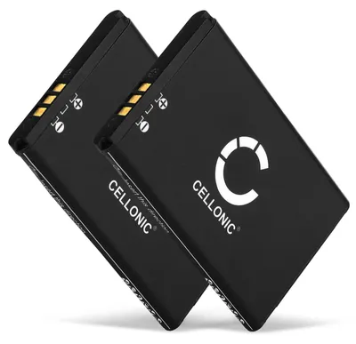 Image de CELLONIC 2x Batterie pour Téléphone sans fil Compatible avec Swissvoice ePure, L7, ePure fulleco DUO, C0487 - (650mAh, 3.7V)