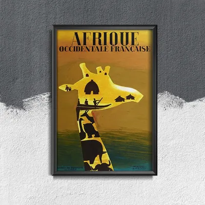 Produktbild von Poster - Canvas - Leinwand - 29,7 cm x 42 cm - Afrique