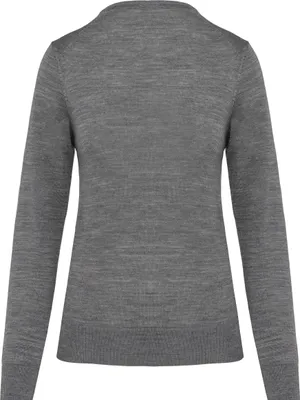 Produktbild von Kariban Premium Merino-Damenpullover mit V-Ausschnitt