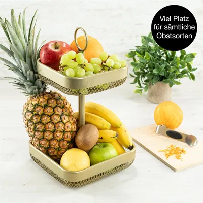Immagine prodotto di Moritz & Moritz cesto di frutta etagere quadrato oro