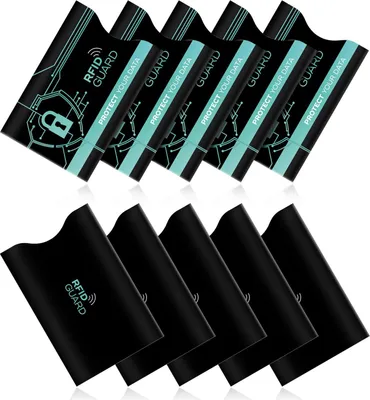 Produktbild von RFID GUARD 10x NFC RFID Schutzhülle Karten Hüllen Set RFID & NFC Schutz Blocker Etui für EC Kreditkarten Ausweis