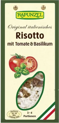 Produktbild von Rapunzel Risotto mit Tomate & Basilikum 250g