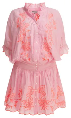 Produktbild von Juliet Dunn, kurzes Kleid für Damen, rosa, aus Baumwolle