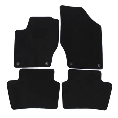Image de Tapis De Sol De Qualité Supérieure Noir Pour Peugeot 308 2007-2013 4pcs, Ajustement Précis, Base Antidérapante, avec Attaches
