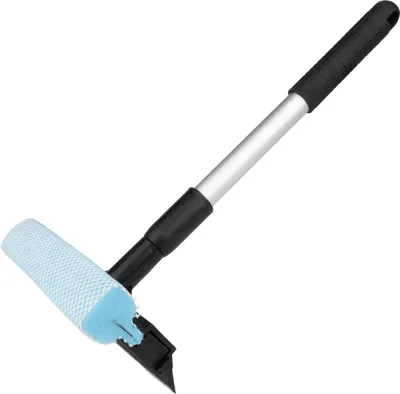 Produktbild von Fenster- und Spiegelreiniger Set mit Teleskopstange Aluminium 35-48 cm