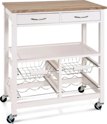 Produktbild von Vesta Küchenrollwagen 68 cm x 84 cm Robin Weiß