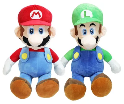 Produktbild von Mario & Luigi Kuscheltier Set groß - ca. 90 cm - XXL