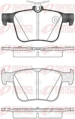 Produktbild von REMSA Bremsbeläge Satz Hinten Bremsklötze für VW Golf VII Schrägheck (5G1, BQ1, BE1, BE2) 1516.10