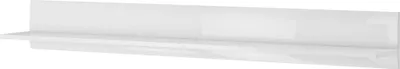 Produktbild von Wandboard weiß Hochglanz TURDA-83 modern, B/H/T: ca. 180/22/23 cm