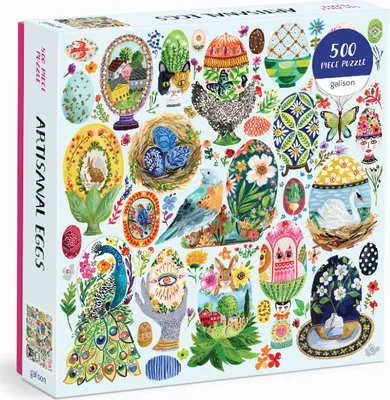 Obrázok produktu pre GALISON Štvorcové puzzle Crafted eggs 500 dielikov