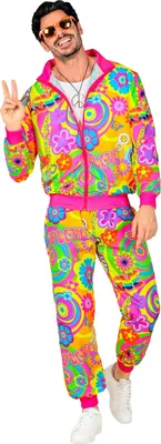 Immagine prodotto di Tuta da festa "Hippie Groovy" per adulti Taglia: M